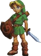 Link, from the Nintendo game Zelda.